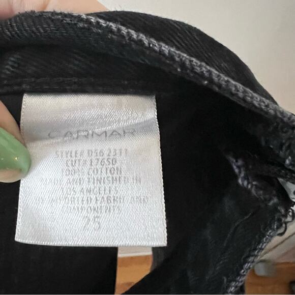 LF Carmar Black Side-Zip Moto Denim Mini Skirt - Picture 6 of 6